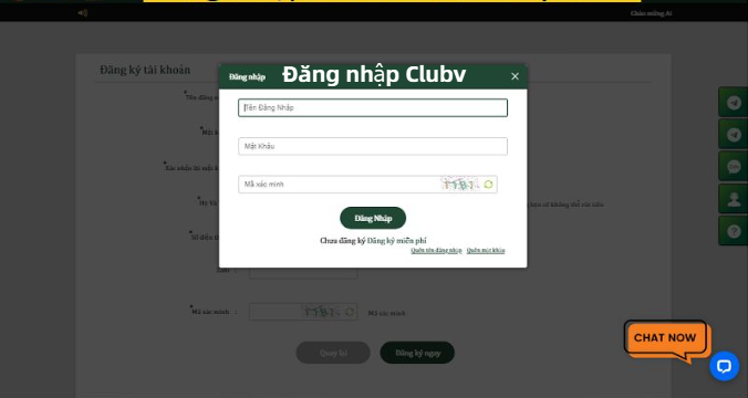 Các bước để đăng nhập vào nhà cái CLubv